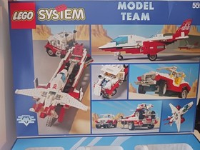 Lego System 5591 Model Team Red Bird Truck With Jet 99% Complete