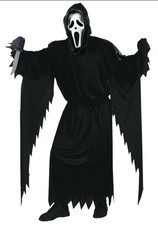 SCREAM Movie Ghost Face Fun World Costume Adult Standard Size - BRAND NEW - Mask
