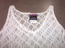 NWT Jantzen Swimwear White Cover Up Womens Medium Bathing Swim Suit Cover up