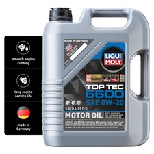 Liqui Moly Top Tec 6600 SAE 0W20 | Fully synthetic engine oil | 5 Liter | SKU... 59.19 per gallon