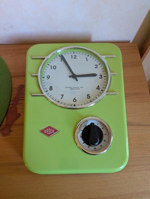 Wesco Küchenuhr Classic Line Lime green , Eieruhr Retro Rarität