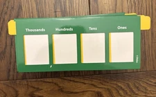 Didax Place Value Slider - Ones to Thousands - Write On/Wipe Off - Lot of 20