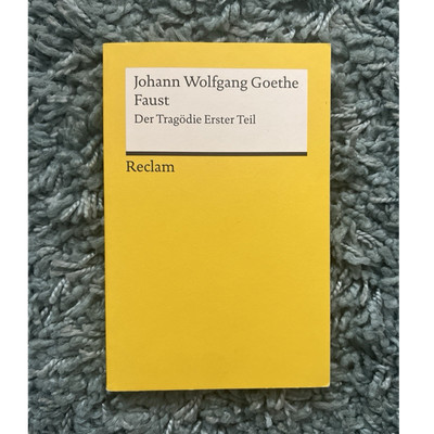 Johann Wolfgang Goethe Faust   Der Tragödie Erster Teil Reclam Taschenbuch