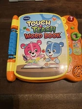 Vtech Touch and Teach Interactive Educational Baby Toddler Word Book Toy Tested