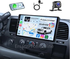 10.1" For 2008-2013 GMC Sierra In-Dash Radio Car Stereo GPS Head Unit CarPlay FM