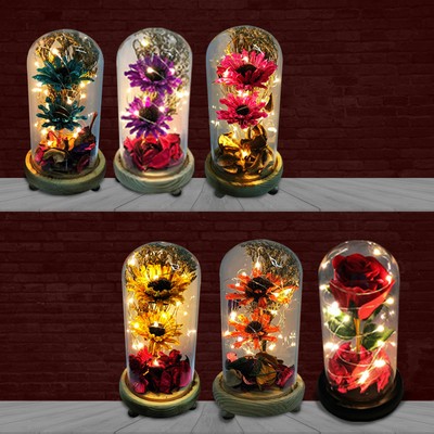 Muttertag Geschenke LED Licht Blumen Rose Oma Nanny Nana Oma Geburtstag Geschenk