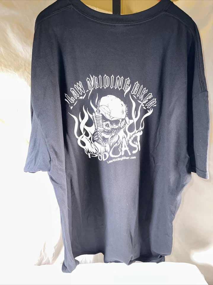 Biker Revolution T-Shirt Size 2XL Law Abiding Biker Podcast - Image 3 of 4