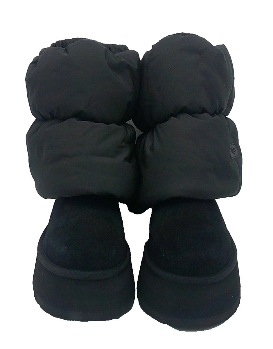 UGG CLASSIC MINI DIPPER PUFFER WOMEN BOOTS SUEDE BLACK US 6 UGG CLASSIC MINI DIPPER PUFFER WOMEN BOOTS SUEDE BLACK US 6