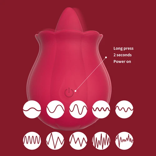 Silikon-Vibrator-Lecken-Sauger-Frauen-Massagegerät-10 Vibrationen USB Wiederaufladbar - Bild 11 von 21