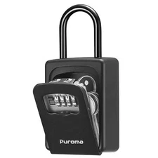 Lock Box Large Key Lock Box Resettable Combination Lockbox Portable Wall Moun...