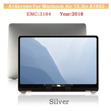 For MacBook Air A1932 2018 13.3" LCD Screen Assembly Replacement Sliver EMC 3184