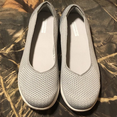 SKECHERS GOGA MAT Slip On Shoe 14745 Women’s 7 Grey Comfort Casual ...