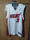 Miami Heat Reebok NBA Jersey #3 Dwyane Wade Basketball Shirt Men Size M