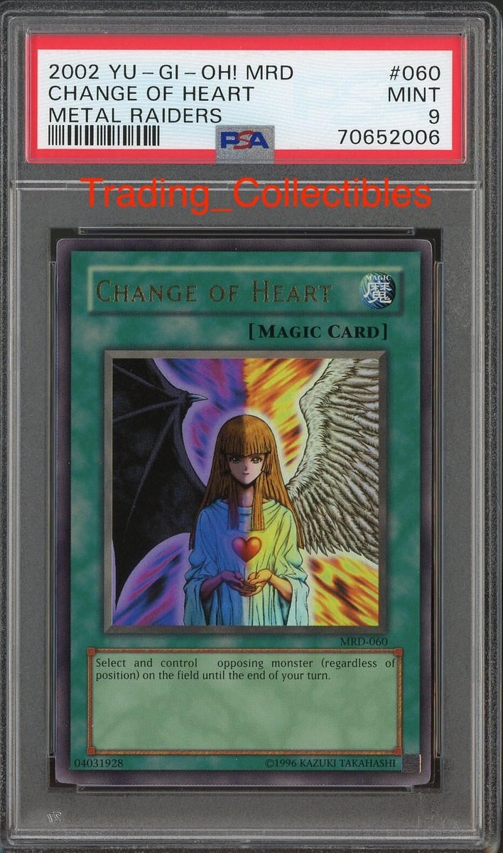 PSA 9 Change of Heart MRD 060 Metal Raiders Yugioh Card | eBay