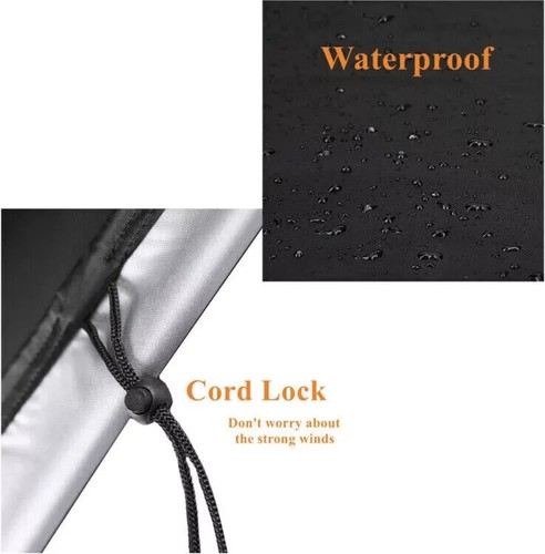 Heavy Duty BBQ Cover Waterproof Gas Barbecue Cover Grill Cover Windproof Outdoor - Picture 8 of 8