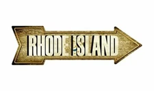 Smart Blonde Sports Team Rhode Island Novelty Metal Arrow Sign A-232