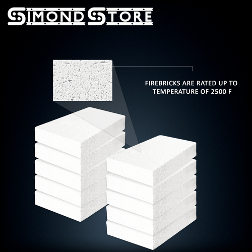 Insulating Firebrick 9x4.5x1.5 IFB 2500F Set of 10 Fire Brick | eBay