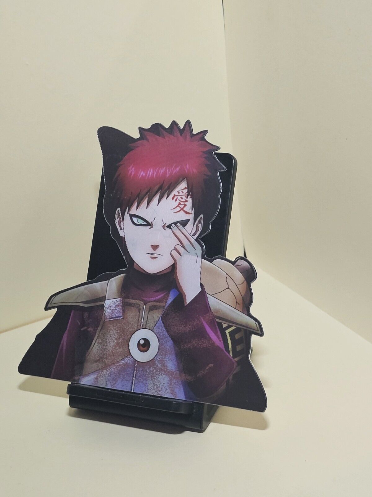 Anime Naruto Gradiente Adesivos, Gaara Character, 3D Motion