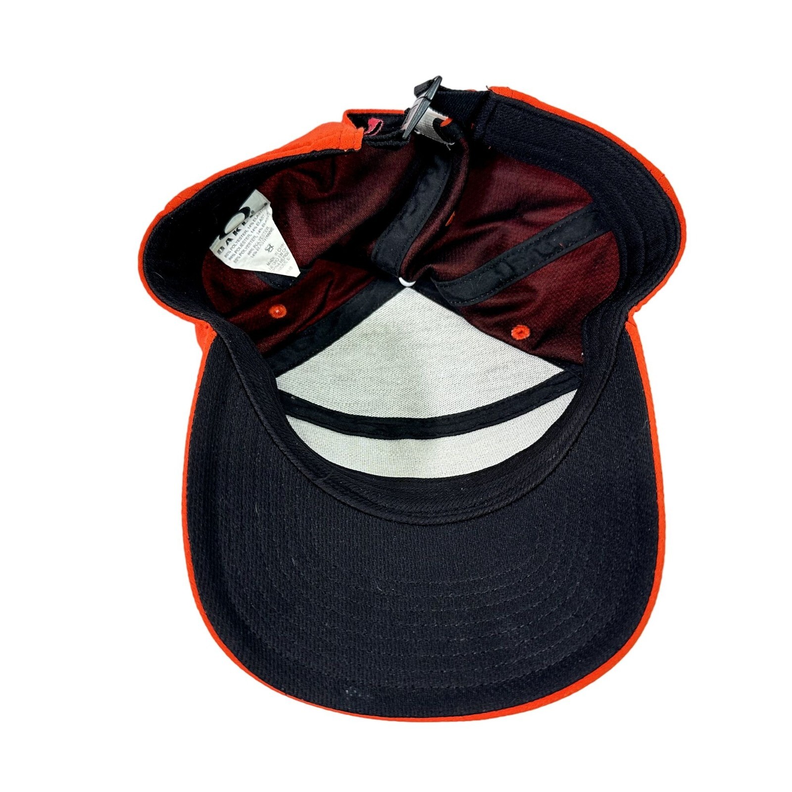 OAKLEY Performance Hat Orange Strapback Cap w Ref… - image 9