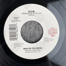 R.E.M. Man On The Moon / New Orleans Instrumental No.2 45 Warner 7-18642 NEW REM