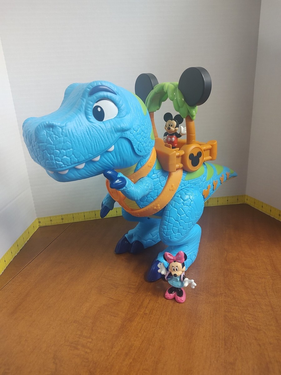 Disney Jr Mickey Mouse Roarin Safari Dino Talking Works! With 2