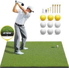 Bltend Golf Mat, Outdoor Indoor Golf Driving Mat Golf Practice Swing Mat.