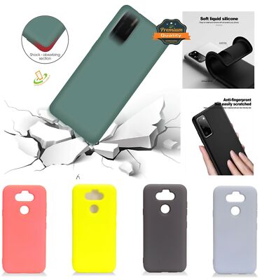 For LG K22 5G K32 Case Hybrid Silicone Liquid Gel Rubber TPU Soft Flexible  Cover
