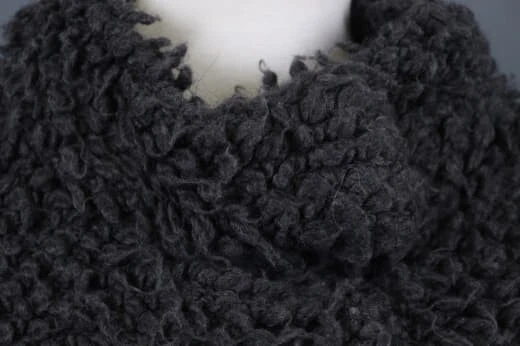 Chaqueta Chaleco IRO Carene Gris Sin Mangas Tejido Boucle Talla 38 Foto 4 de 4