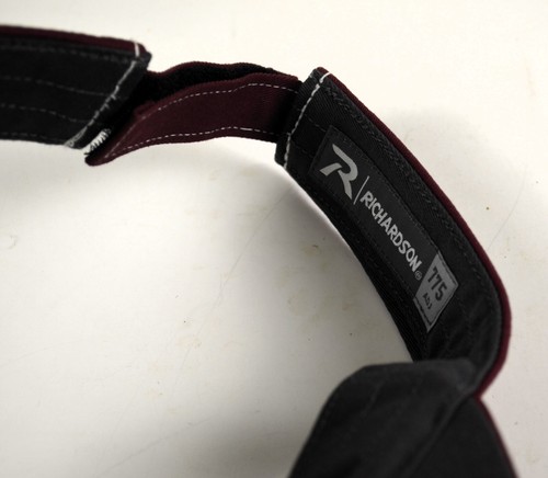 Relentless Visor By Richardson Red and Black - Picture 5 of 7