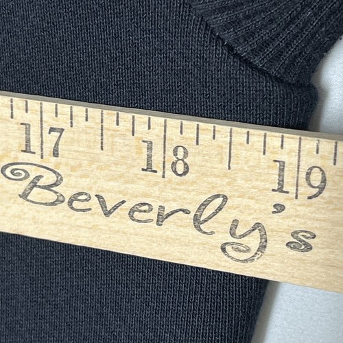 Standard James Perse Sz 2 Black Concealed Asymmetric Full Zip Hoodie Sweatshirt - Picture 5 of 9