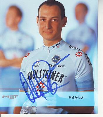 CYCLING cycling card OLAF POLLACK team GEROLSTEINER 2004 signed