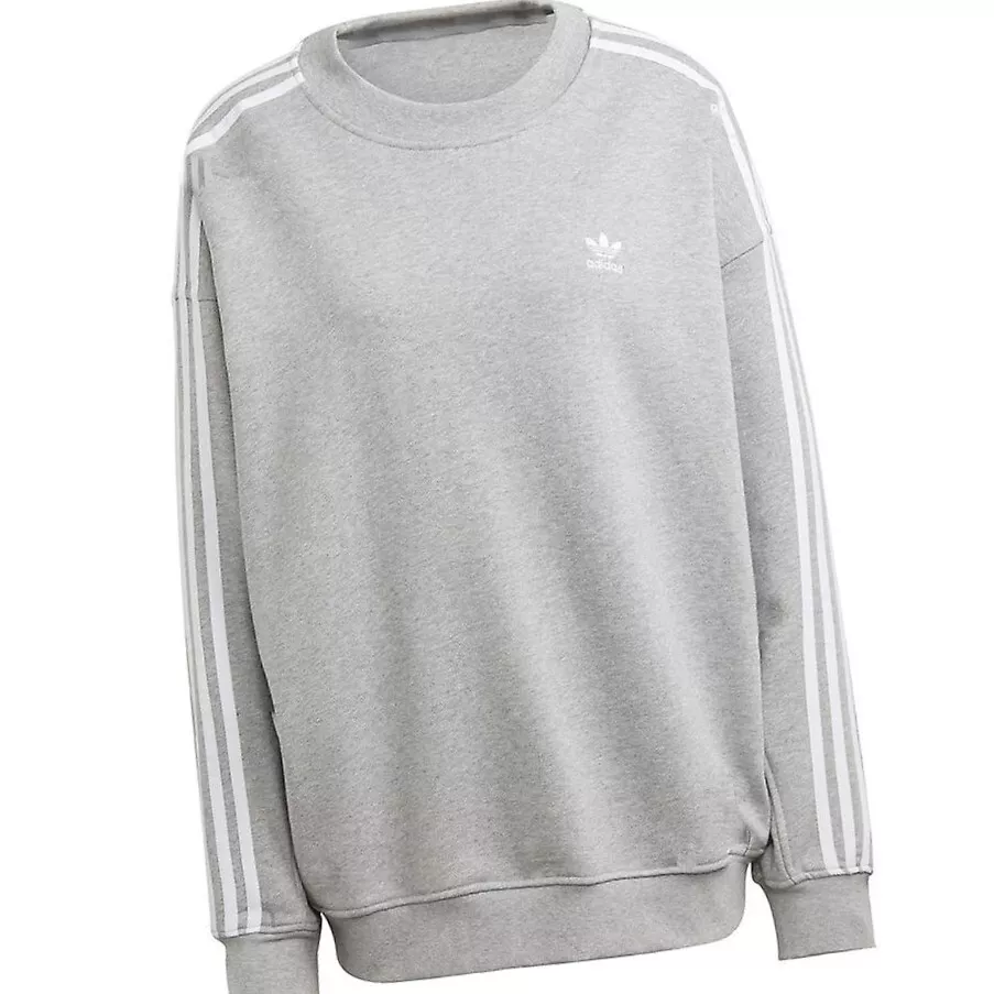 inschakelen Geld rubber moeilijk Adidas Originals Women&#039;s Classics Oversized Sweatshirt Gray Heather  H33538 g | eBay