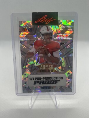 2024 Leaf Metal Pre-Production Proof SILVER CRACKED ICE - 1/1 Jadyn Davis  