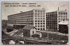Largest Shoe Factories in the World Haverhill Massachusetts 1913 Postcard