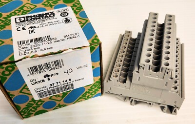 Phoenix Contact UKKB 5 Terminal Block Double Level Screw Connection (Lot of 11)