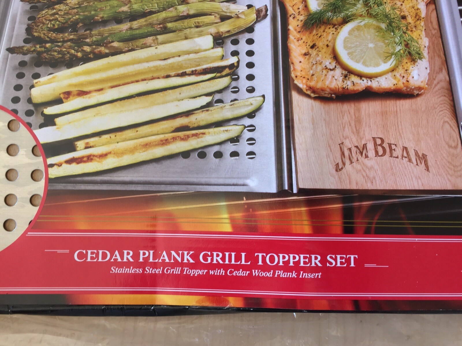 Jim Beam Cedar Plank Grill Topper Set JB0162 for sale online eBay