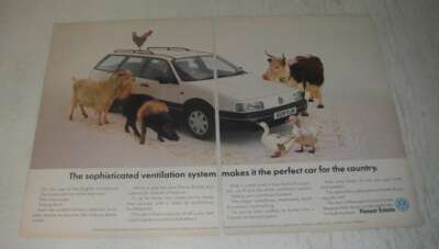 1989 Volkswagen Passat Estate Car Ad - The sophisticated ventilation system