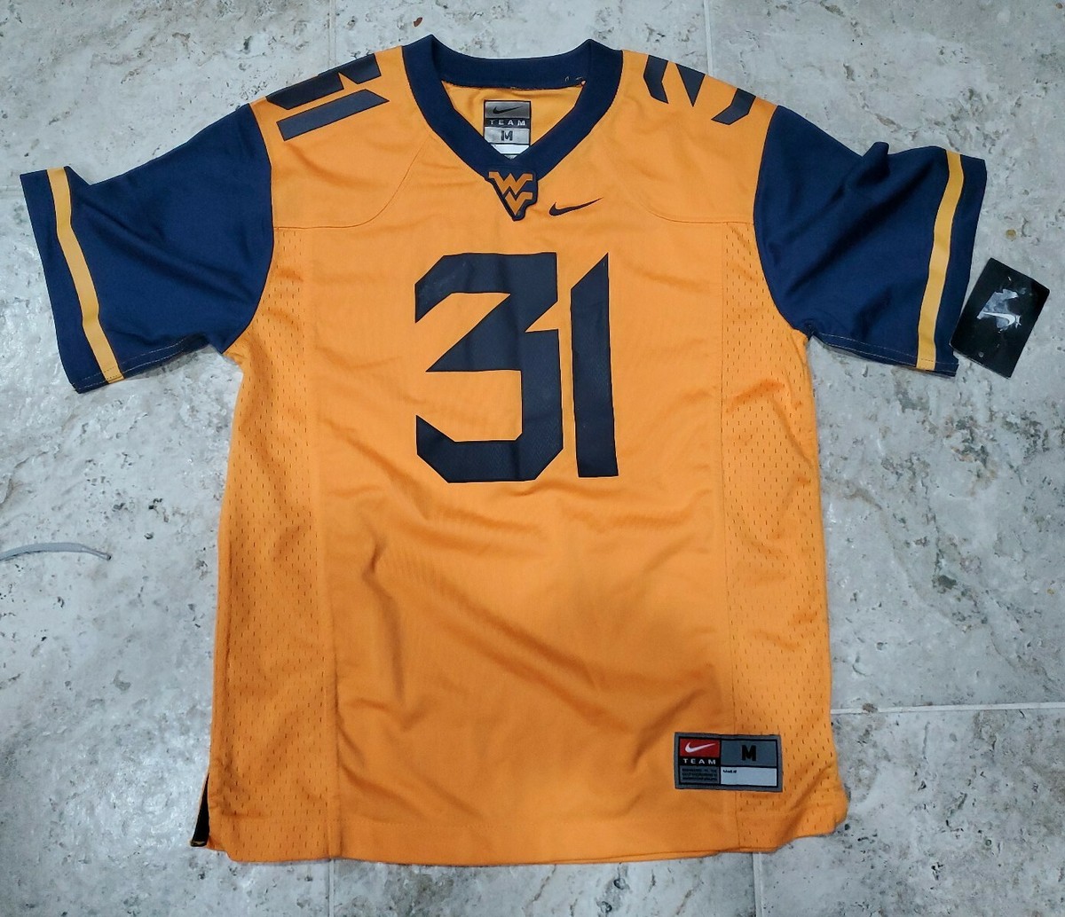 RARE COLORWAY NEW WITH TAGS NIKE WEST VIRGINIA MOUNTAINEERS JERSEY