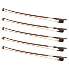 5pcs Lot Brazilwood Viola Bows - 14-17" Full Size Ebony Frog Silver - AB-510