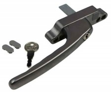 Winlock Odyssey Aluminium Window Handle Tongue (spade) Driven Silver Left Hand