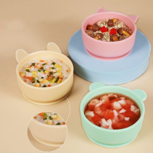 Baby Supply Food Grade Silicone Toddler Bowl Silicone Bowl Silicone Dinnerware - Foto 1 di 8