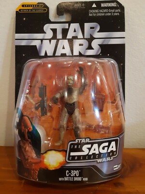 2006 Hasbro Star Wars  The Saga Collection C-3PO with Battle Droid Head Figure 