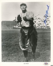Edd Roush Signed Autographed Cincinnati Reds Vintage 8x10 Photo PSA/DNA