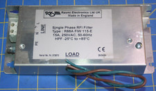 RASMI ELECTRONICS SINGLE PHASE RFI FILTER 15A 250VAC R88A FIW 115-E