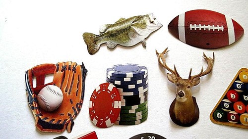 Man Cave Father's Day Beer Pub Billiards Golf Hunting Ephemera Photo Die Cuts - Picture 2 of 5