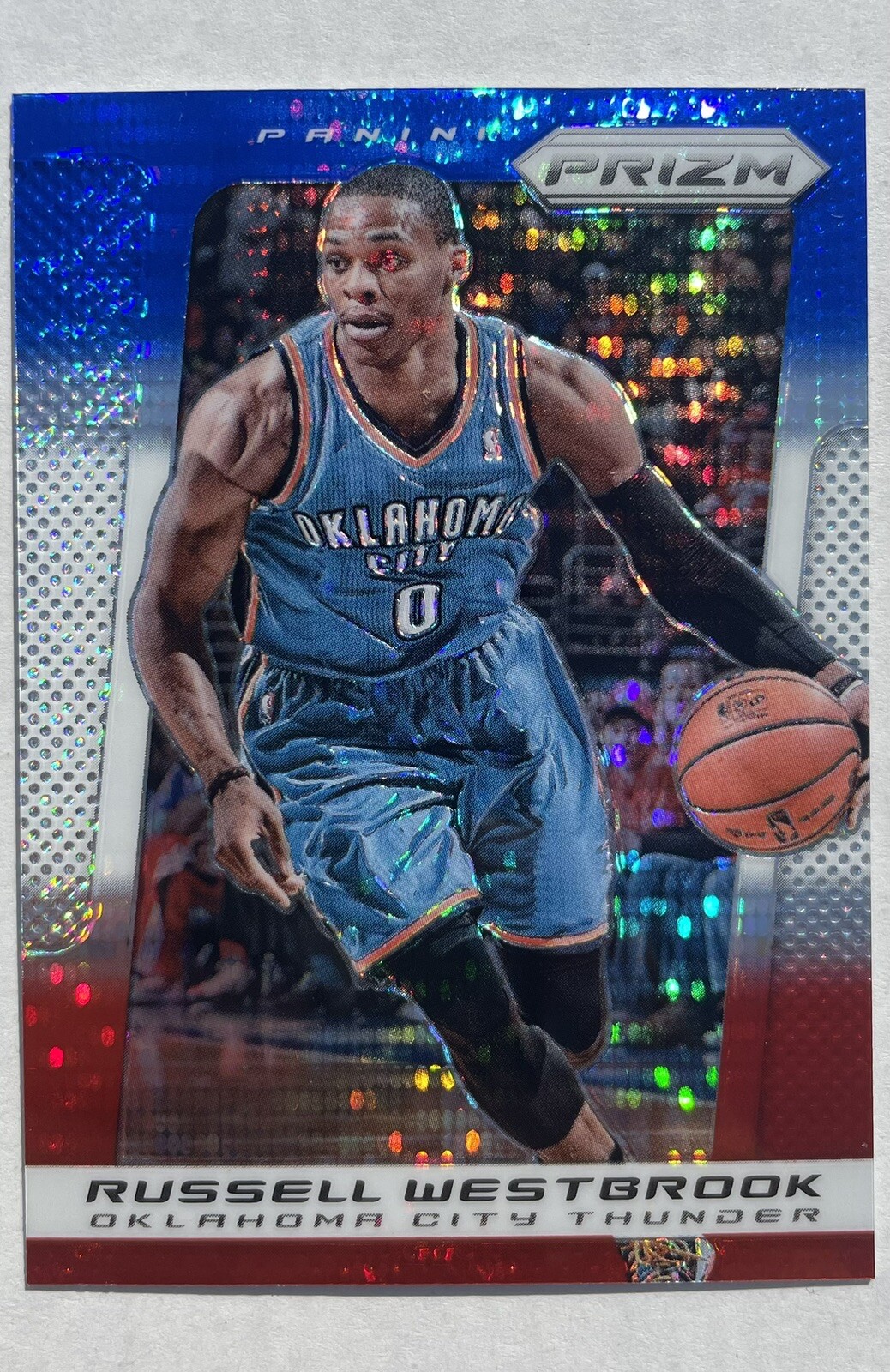Russell Westbrook 2013 Panini Prizm Red White Blue Pulsar Prizm #30