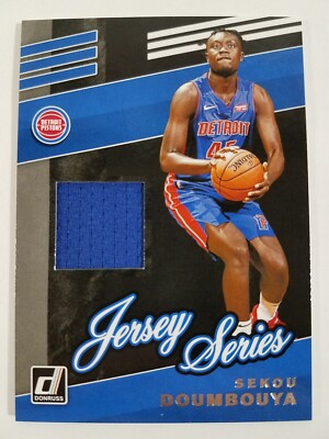 Sekou Doumbouya 2019-20 Donruss Basketball Jersey Series Relic #JS-SDM Pistons