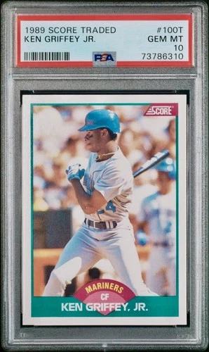 Ken Griffey Jr. 1989 Score Traded #100T RC Rookie PSA 10 GEM MINT Mariners HOF