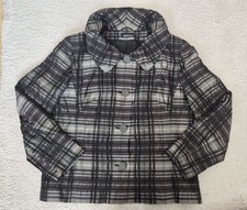 Frank Walder elegante Karo-Jacke in Grau/Schwarz – Größe 42, leicht & klassisch