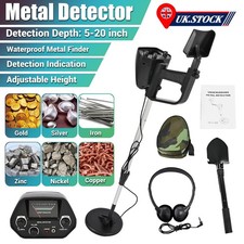 Metal Detector Professional Deep Underground Waterproof Treasure Gold Coins UK